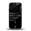 nobody likes us back phone cover | glass case for iphone 13 pro max