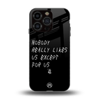 nobody likes us back phone cover | glass case for iphone 13 pro