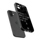 nobody likes us back phone cover | glass case for iphone 16
