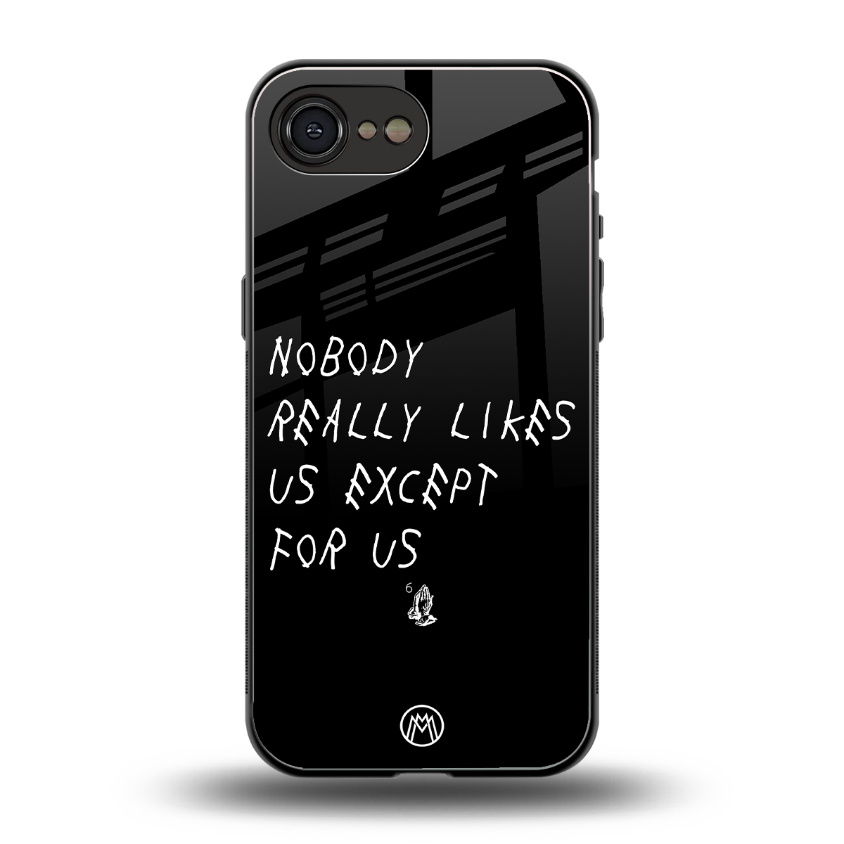nobody likes us back phone cover | glass case for iphone 16e