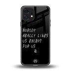 nobody likes us back phone cover | glass case for nothing phone 1