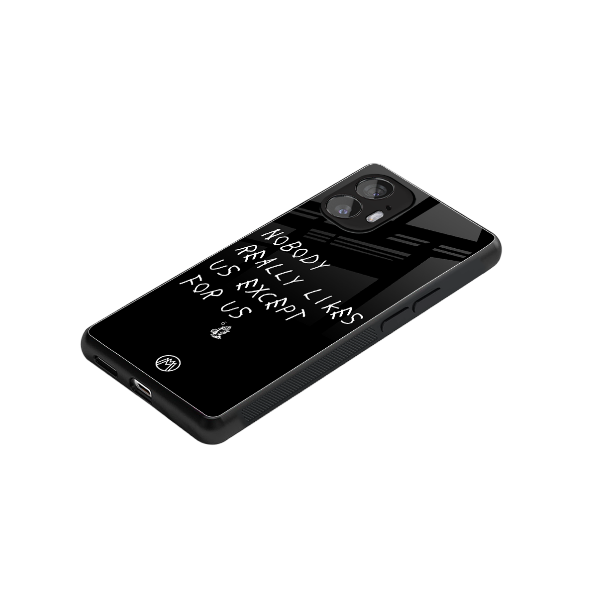 nobody likes us back phone cover | glass case for nothing phone 2