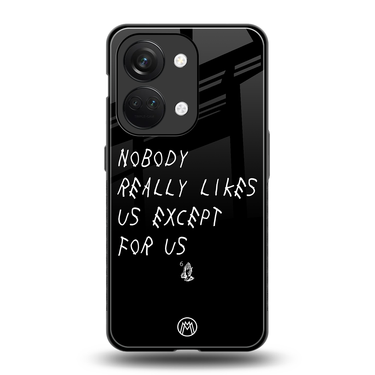 nobody likes us back phone cover | glass case for oneplus nord 3