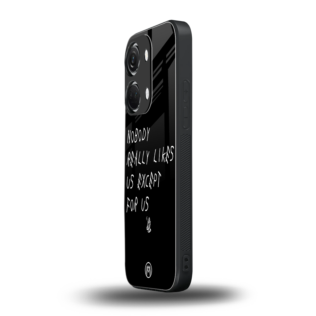 nobody likes us back phone cover | glass case for oneplus nord 3