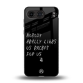nobody likes us back phone cover | glass case for oneplus nord 4