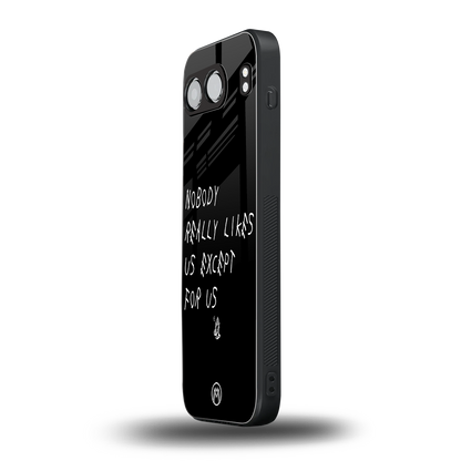 nobody likes us back phone cover | glass case for oneplus nord 4