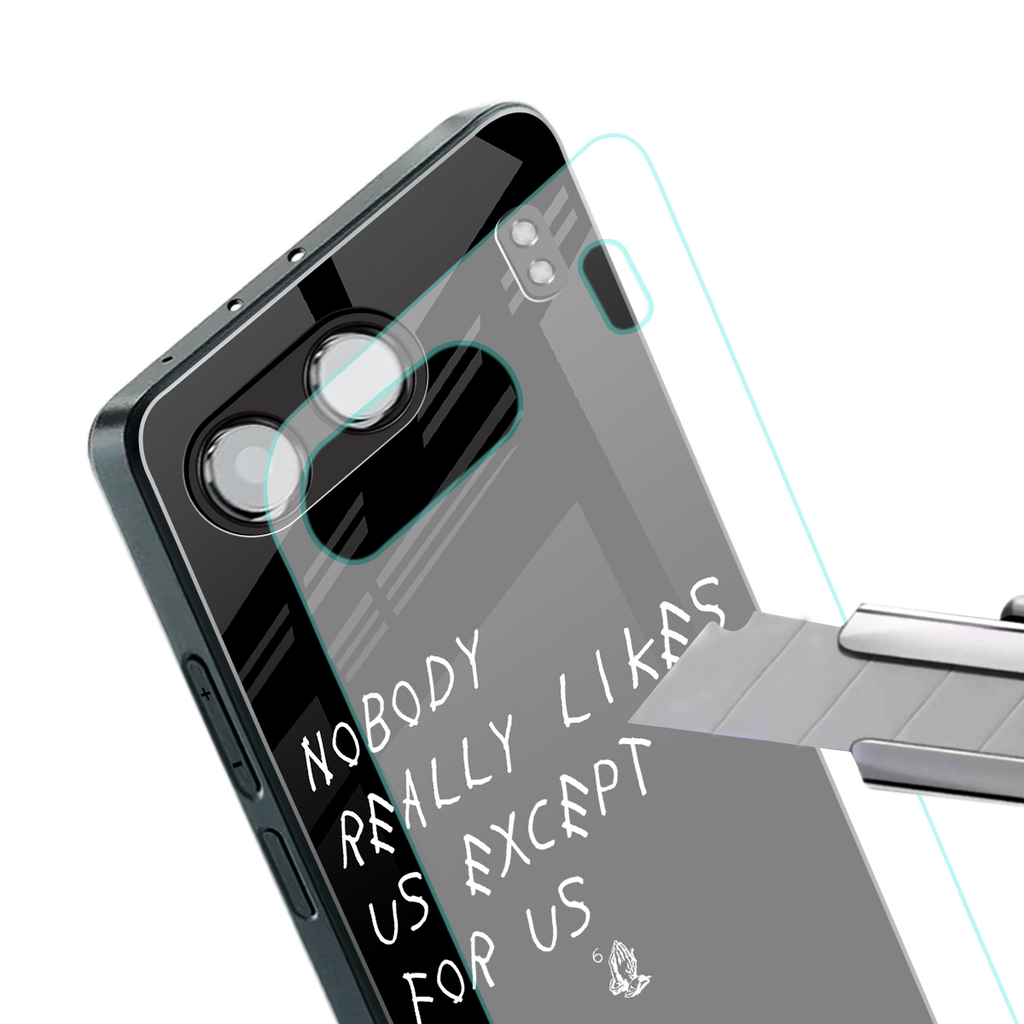 nobody likes us back phone cover | glass case for oneplus nord 4