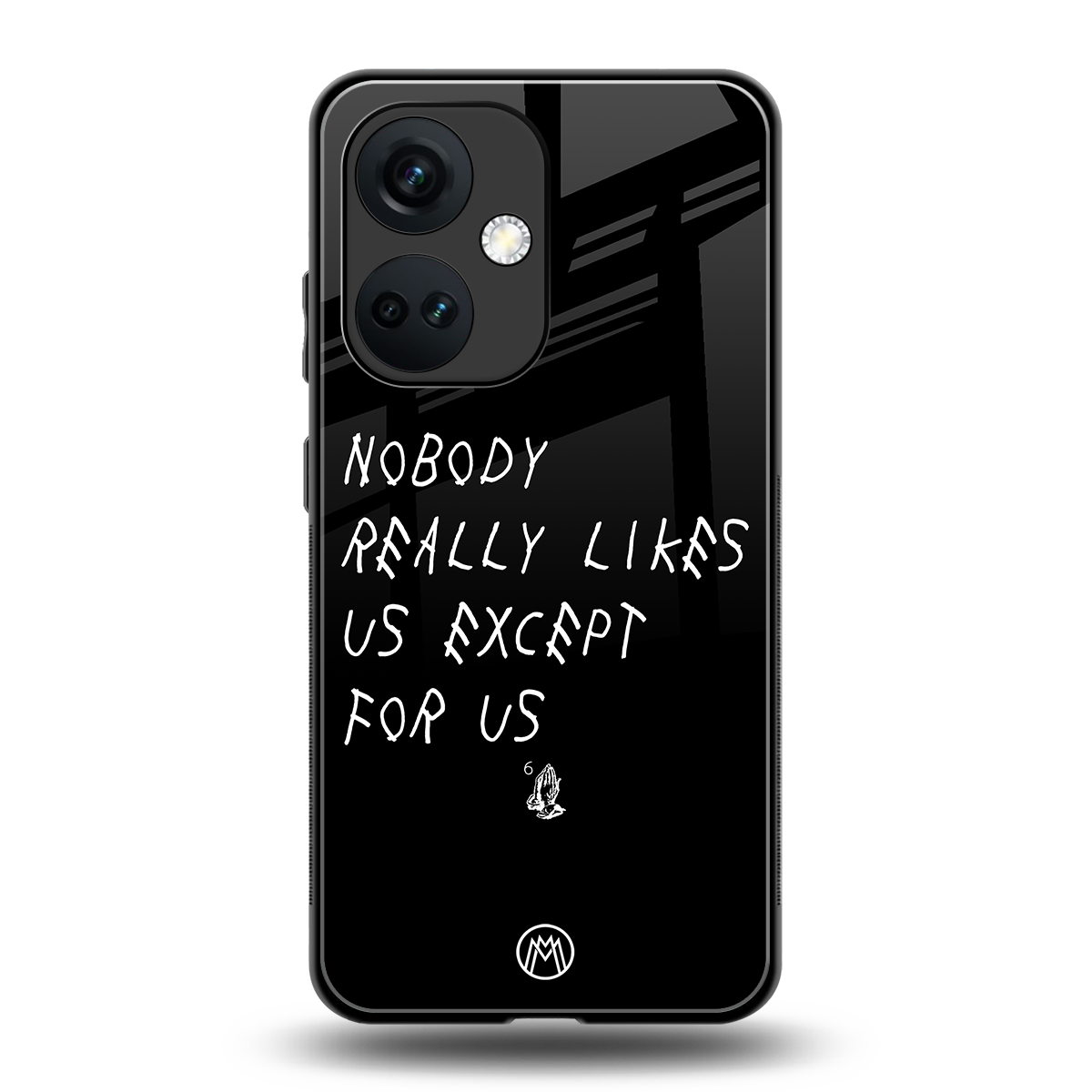 nobody likes us back phone cover | glass case for oneplus nord ce 3