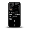 nobody likes us back phone cover | glass case for oneplus nord ce 4 lite