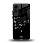 nobody likes us back phone cover | glass case for oneplus nord ce 4 lite