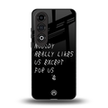 nobody likes us back phone cover | glass case for oneplus nord ce 4