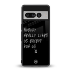 nobody likes us back phone cover | glass case for google pixel 7 pro