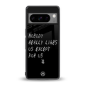 nobody likes us back phone cover | glass case for google pixel 8 pro