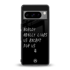 nobody likes us back phone cover | glass case for google pixel 8 pro