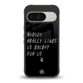 nobody likes us back phone cover | glass case for google pixel 9