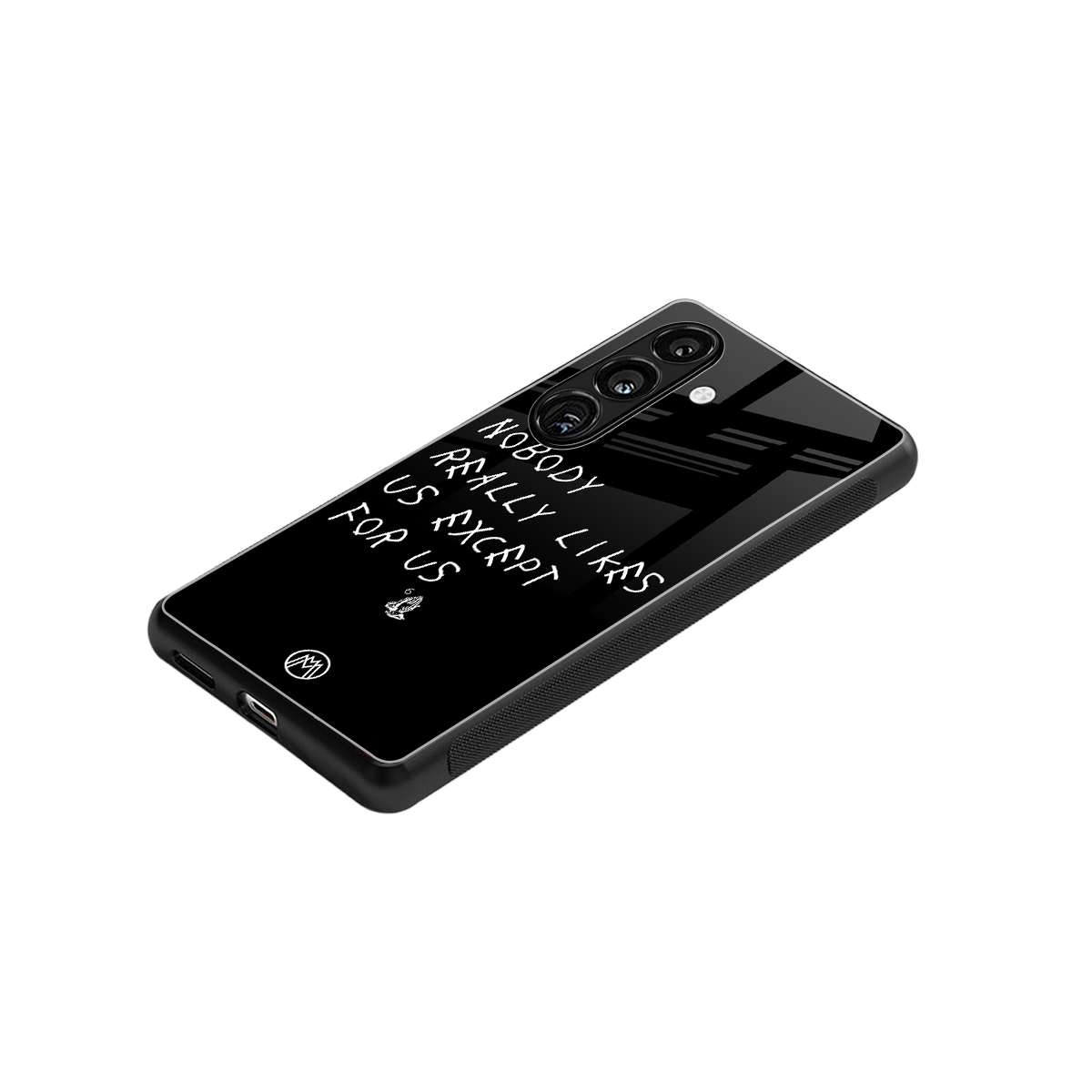 nobody likes us back phone cover | glass case for samsung galaxy s23 plus