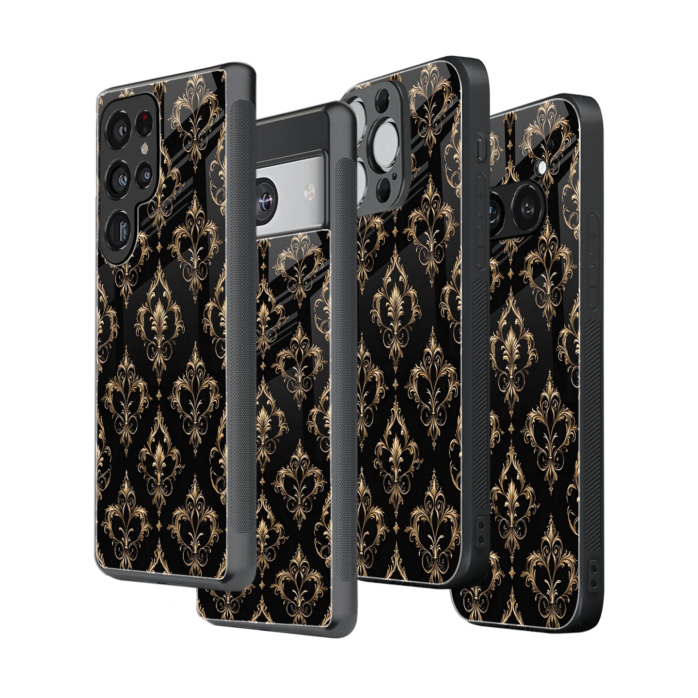 Stylish Glass Back Case for All Smartphones iPhone, Samsung, OnePlus, Pixel, Redmi, Oppo, Vivo, Motorola