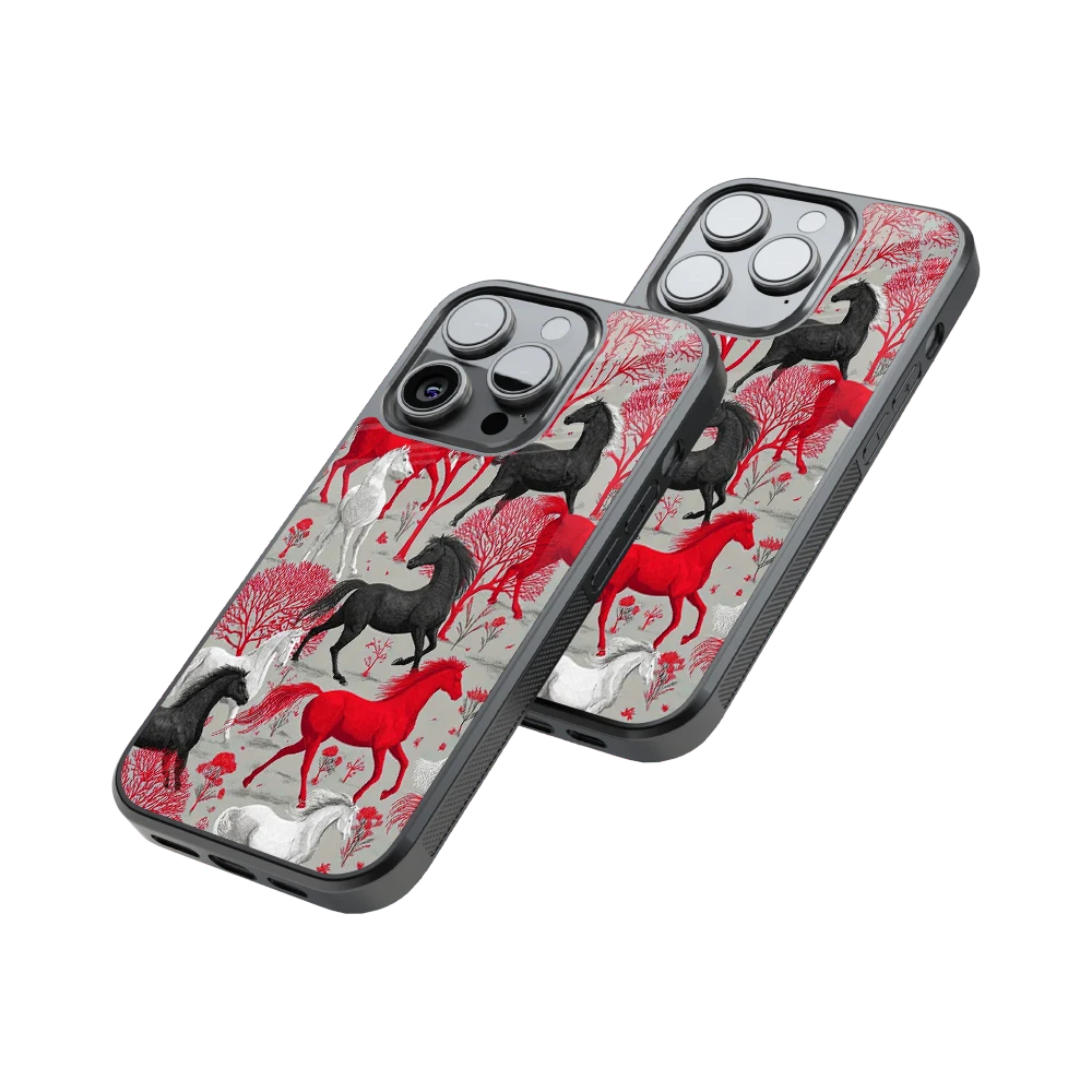 Protective Glass Back Phone Case Compatible with iPhone, Samsung, OnePlus, Pixel & More