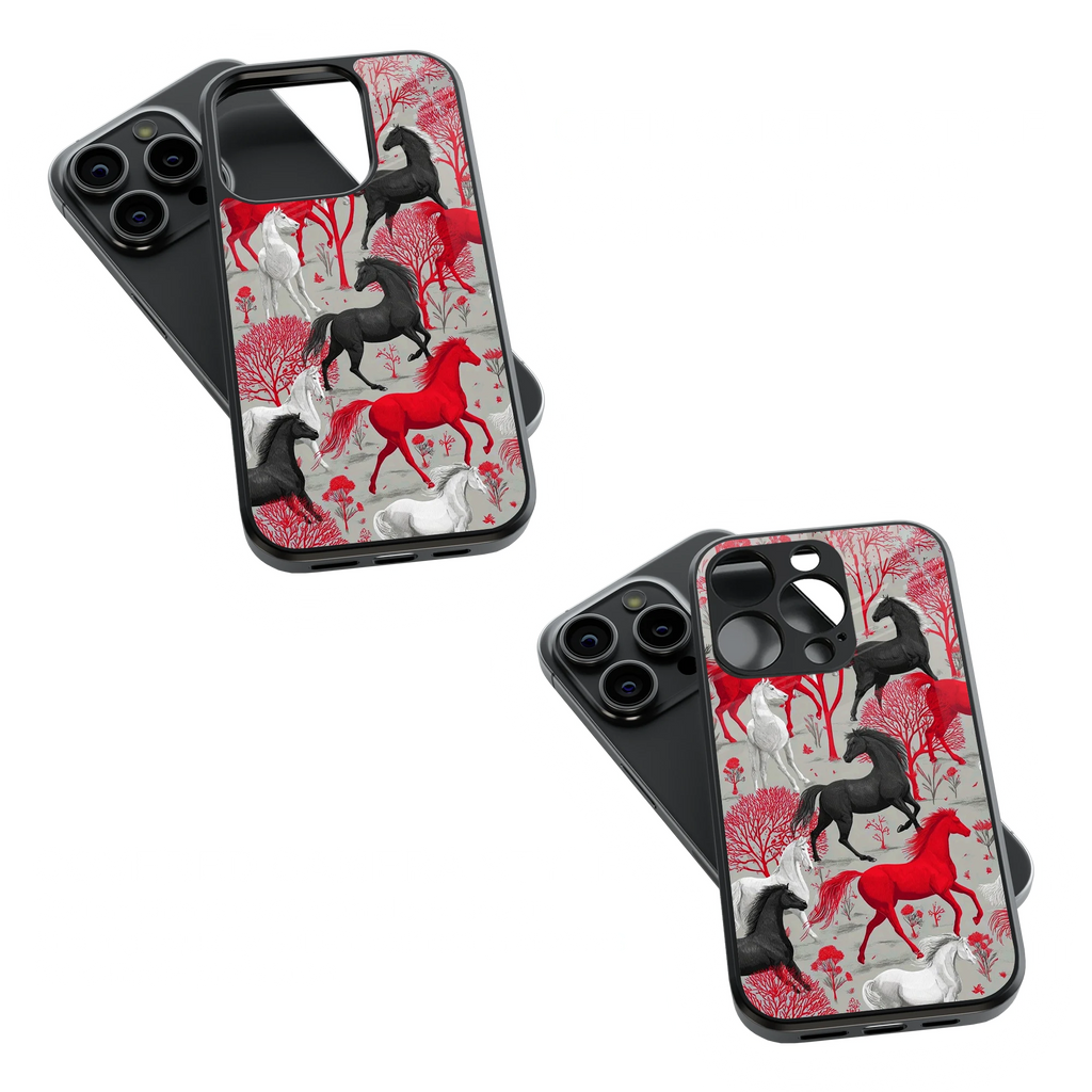 Trendy Glass Back Mobile Case for iPhone, Samsung, Redmi, OnePlus, Google Pixel, Motorola