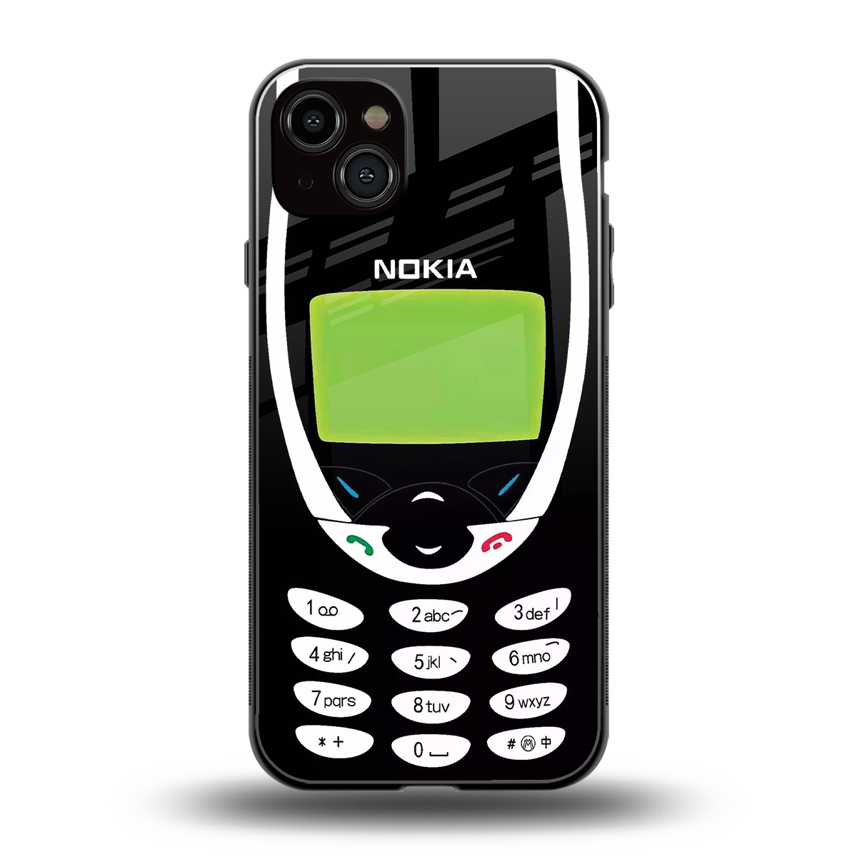 nokia 3310 vintage back phone cover | glass case for iphone 15 plus
