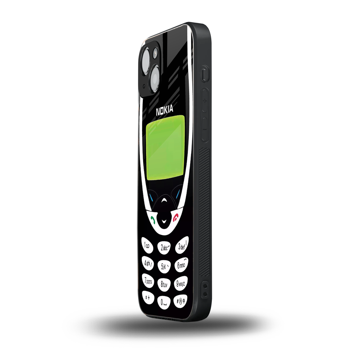 nokia 3310 vintage back phone cover | glass case for iphone 15 plus