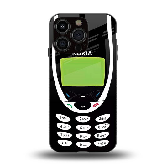 nokia 3310 vintage back phone cover | glass case for iphone 15 pro