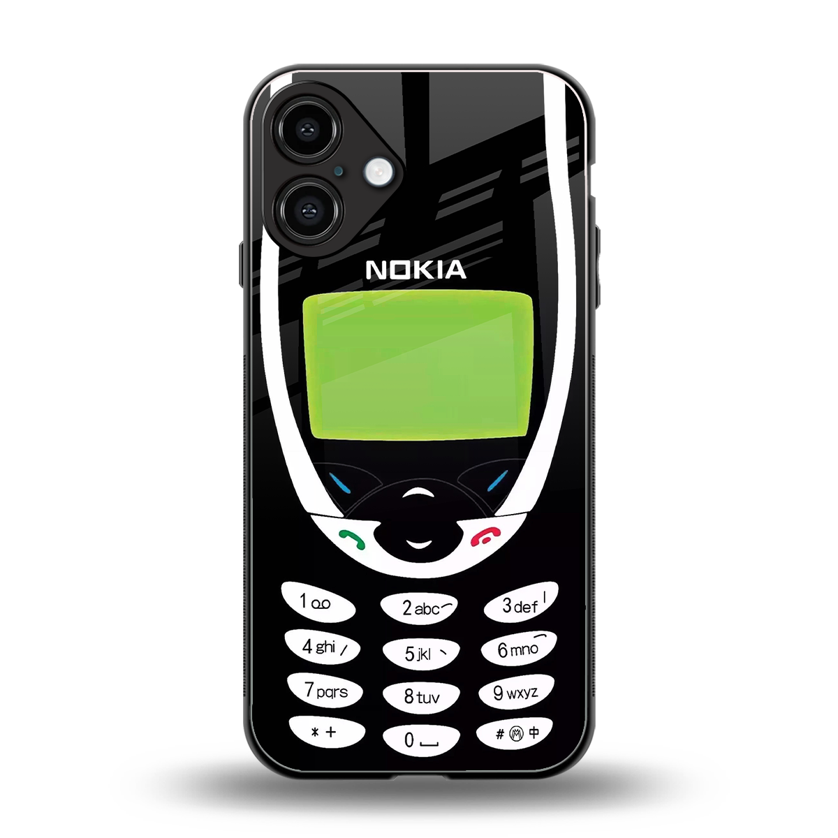 nokia 3310 vintage back phone cover | glass case for iphone 16 plus