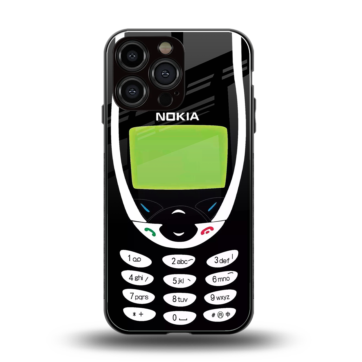 nokia 3310 vintage back phone cover | glass case for iphone 16 pro max