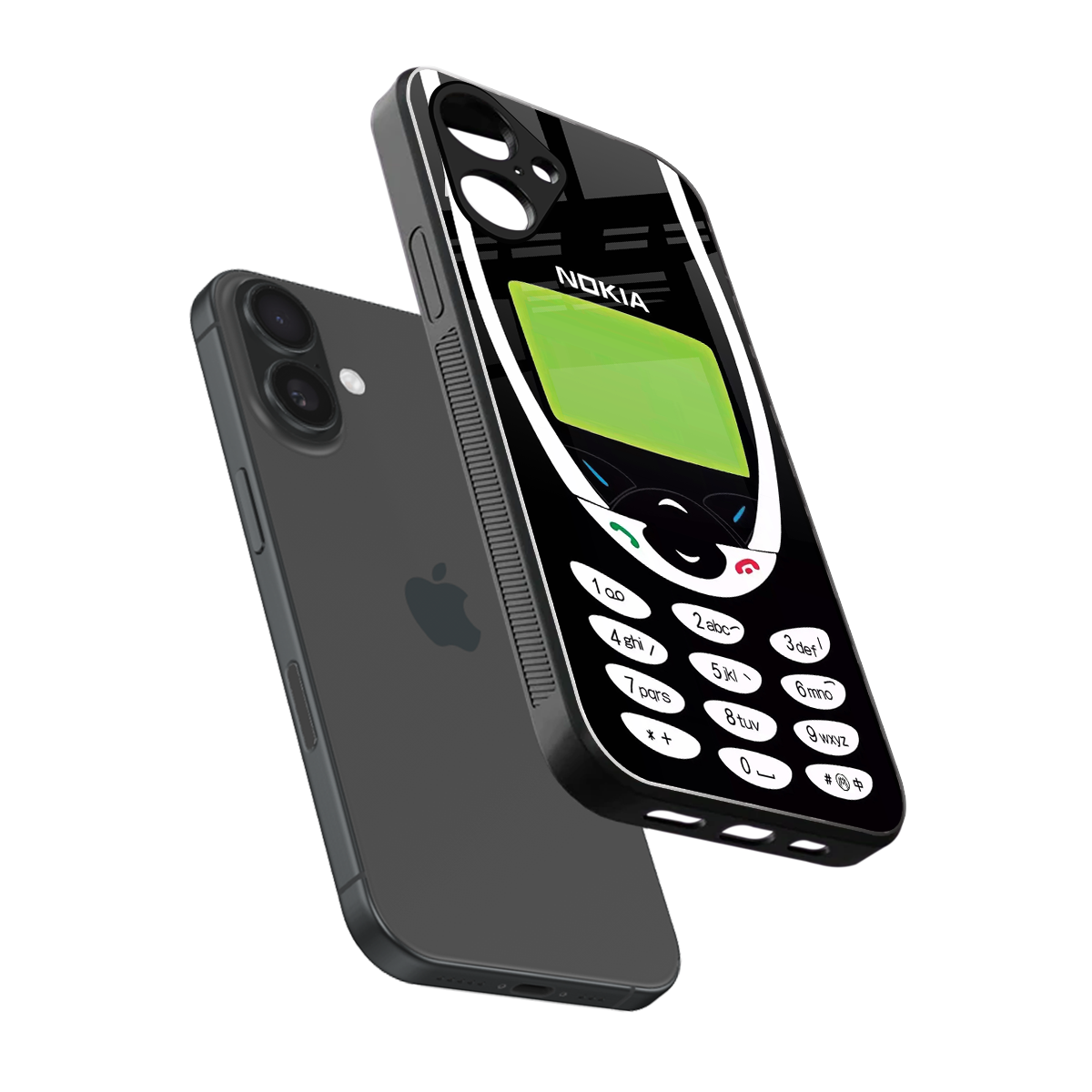 nokia 3310 vintage back phone cover | glass case for iphone 16
