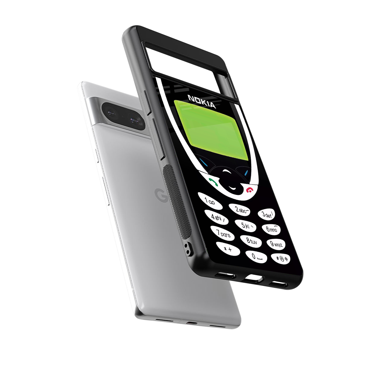 nokia 3310 vintage back phone cover | glass case for Google Pixel 8