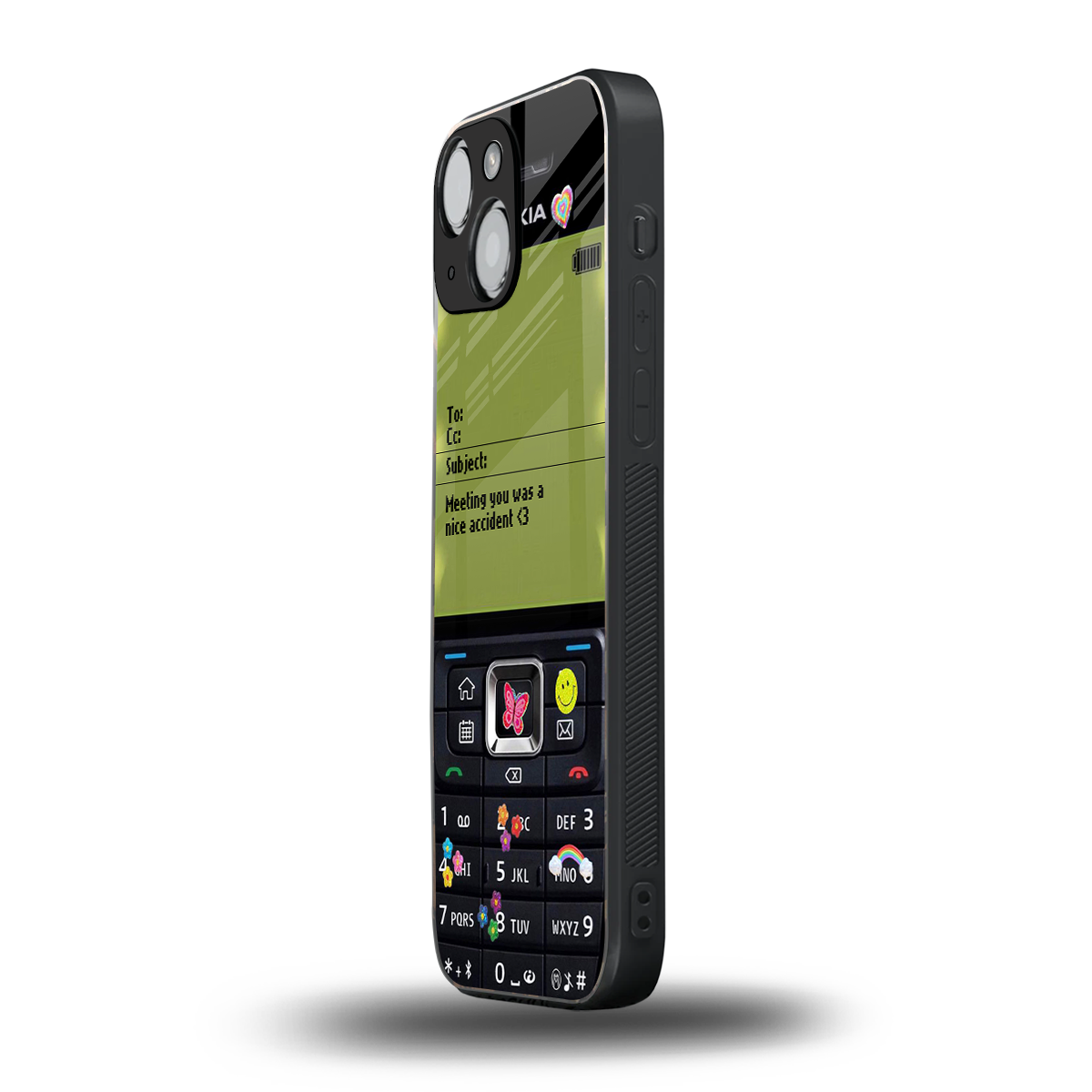 nokia vintage back phone cover | glass case for iphone 13 mini