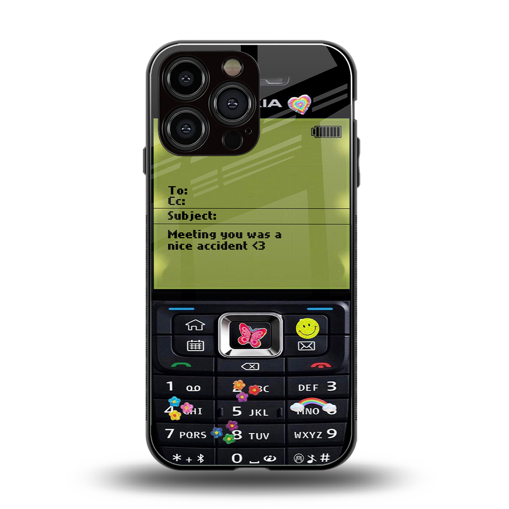 nokia vintage back phone cover | glass case for iphone 13 pro max
