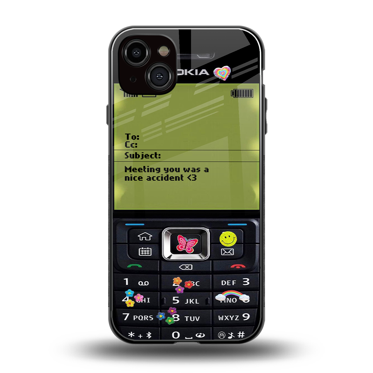 nokia vintage back phone cover | glass case for iphone 14 plus