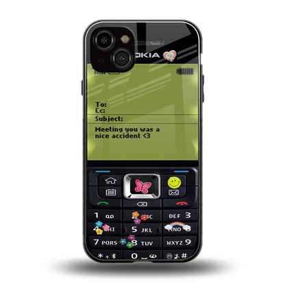 nokia vintage back phone cover | glass case for iphone 14 plus