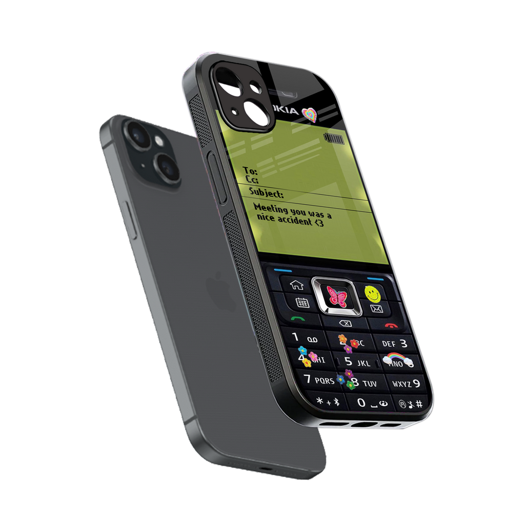 nokia vintage back phone cover | glass case for iphone 14 plus
