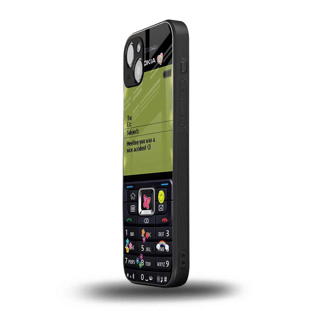 nokia vintage back phone cover | glass case for iphone 14 plus