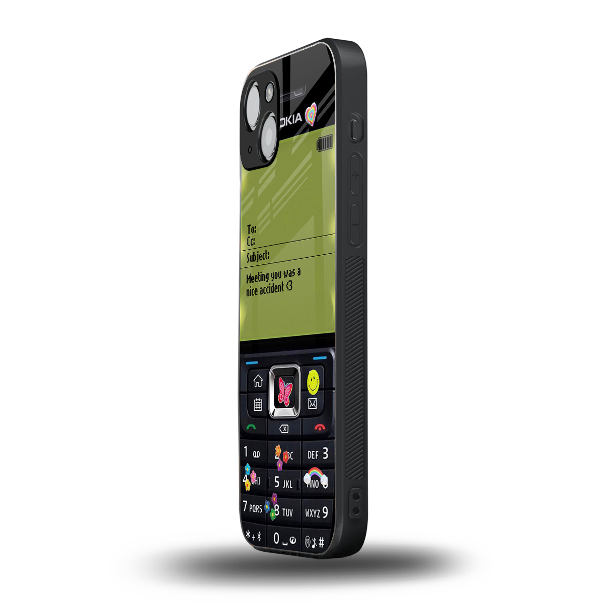 nokia vintage back phone cover | glass case for iphone 14 plus