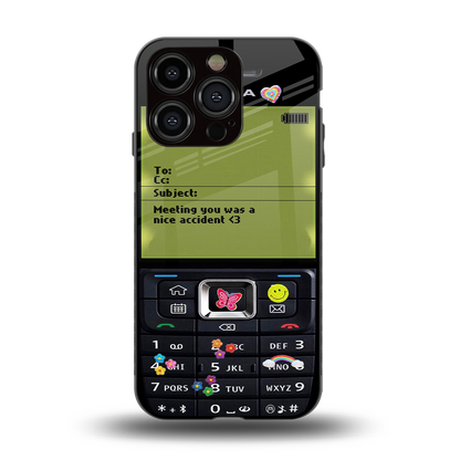 nokia vintage back phone cover | glass case for iphone 15 pro