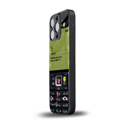 nokia vintage back phone cover | glass case for iphone 15 pro