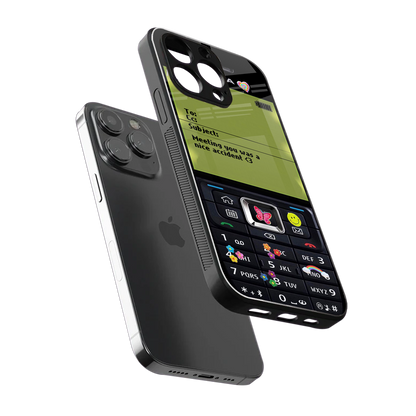 nokia vintage back phone cover | glass case for iphone 15 pro