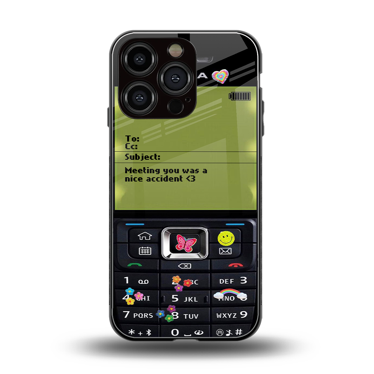 nokia vintage back phone cover | glass case for iphone 16 pro