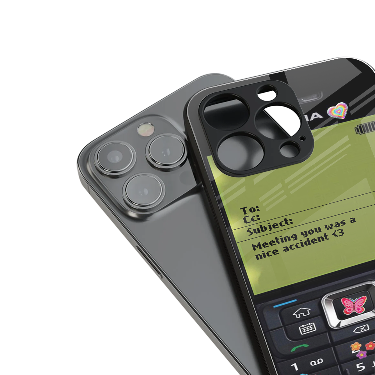 nokia vintage back phone cover | glass case for iphone 16