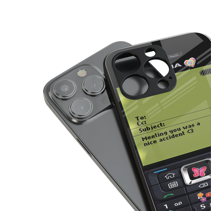 nokia vintage back phone cover | glass case for iphone 16 pro