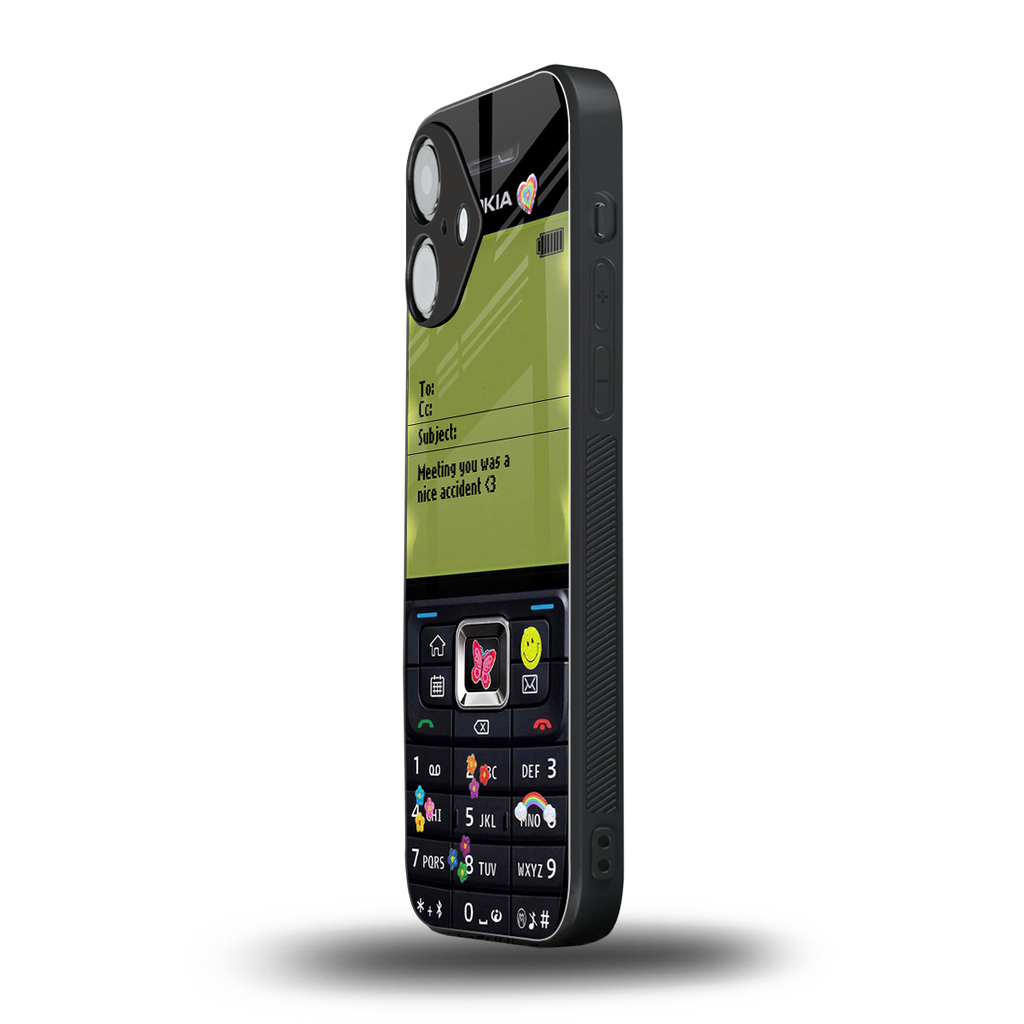 nokia vintage back phone cover | glass case for iphone 16
