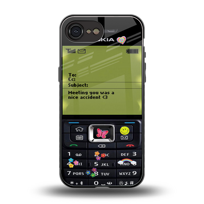 nokia vintage back phone cover | glass case for iphone 16e