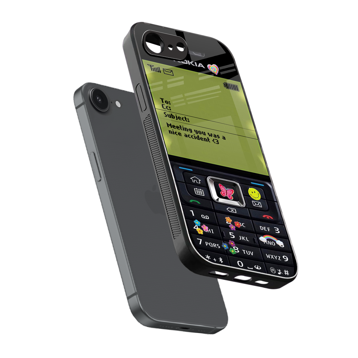 nokia vintage back phone cover | glass case for iphone 16e