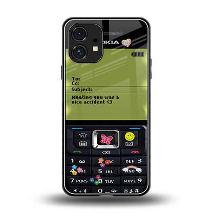 nokia vintage back phone cover | glass case for nothing phone 1