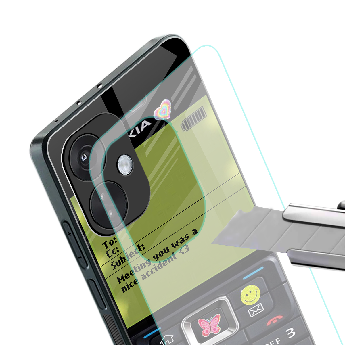 nokia vintage back phone cover | glass case for oneplus nord ce 3