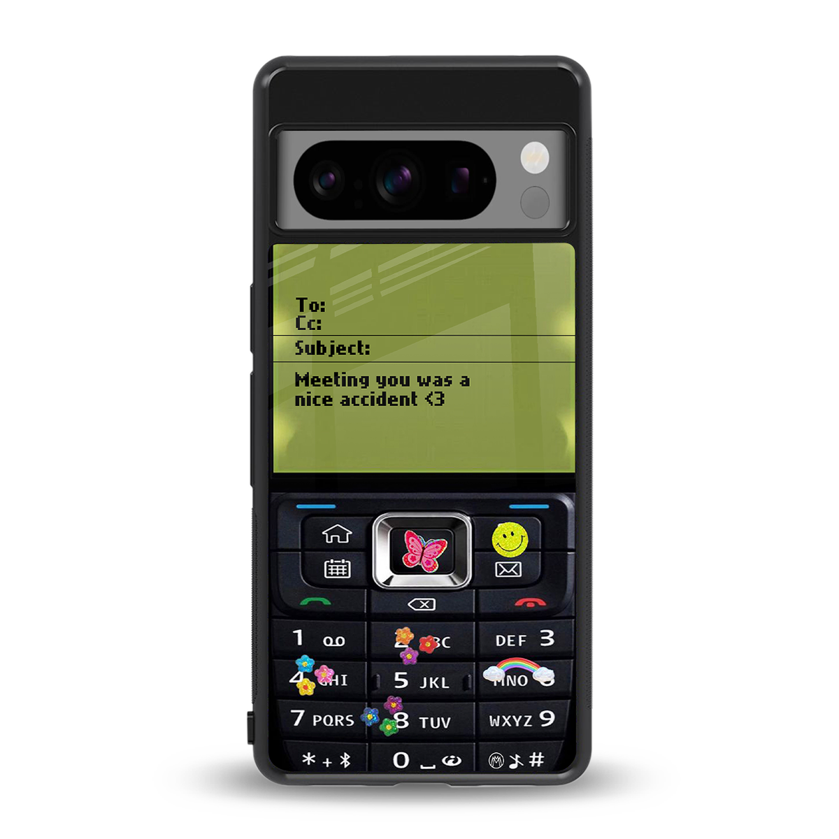 nokia vintage back phone cover | glass case for google pixel 8 pro