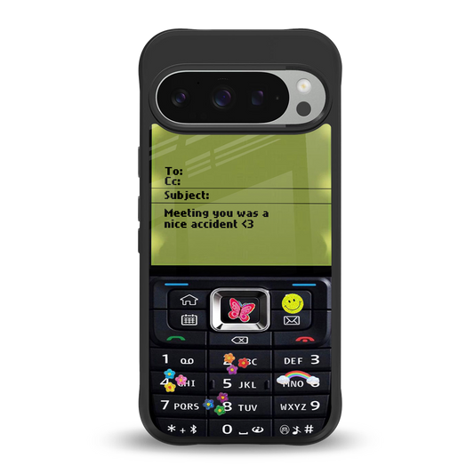 nokia vintage back phone cover | glass case for google pixel 9 pro